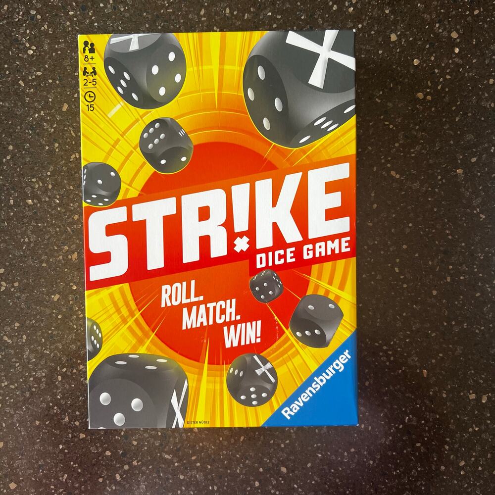 New! Ravensburger Strike Dice Game Roll Match Win!  Dice Games Never Opened